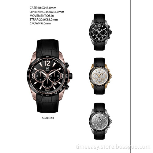 2014 Fashion New Arrival Gift Watches with Stainless Steel Case and Real Leather Strap, Quartz Watches with Japenese Movement and Battery